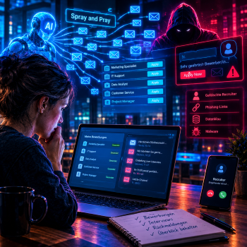 Gefahr bei der Jobsuche - Phishing - Cybersecurity